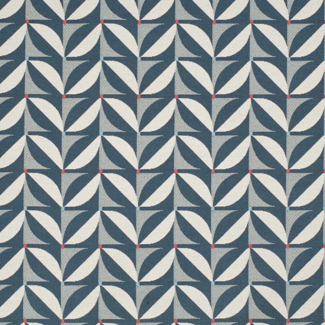 Patio Marine - Blue Abstract & Geometric Upholstery Fabric 54 Inches"